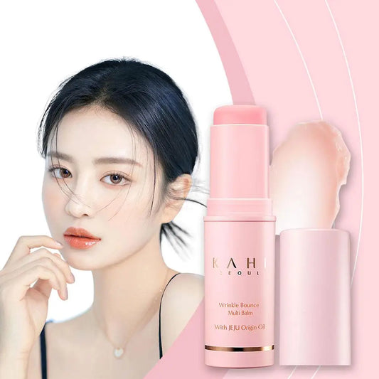 Bálsamo Multiuso Hidratante Facial Wrinkle Bounce para Uso Diário em Bastão, Hidratante Facial, Creme Hidratante para Lábios, Olhos e Pescoço