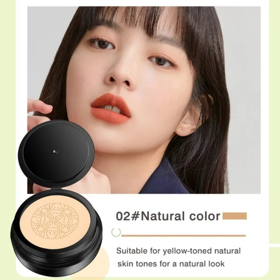 Caracol colágeno bb creme cogumelo cabeça almofada de ar cc creme corretivo rosto brilho hidratante fundação creme à prova dwaterproof água 💦 ✨🍄