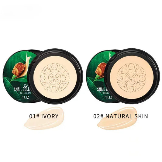 Caracol colágeno bb creme cogumelo cabeça almofada de ar cc creme corretivo rosto brilho hidratante fundação creme à prova dwaterproof água 💦 ✨🍄