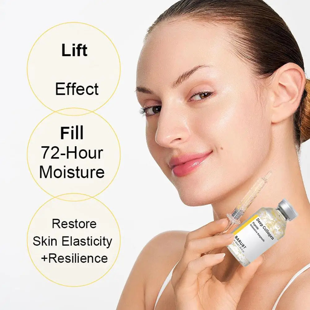 Soro de essência de colágeno de seda coreano, peptídeo profundo, creme facial revitalizante intensivo, anti-rugas, firmador, cuidados com a pele, 40ml