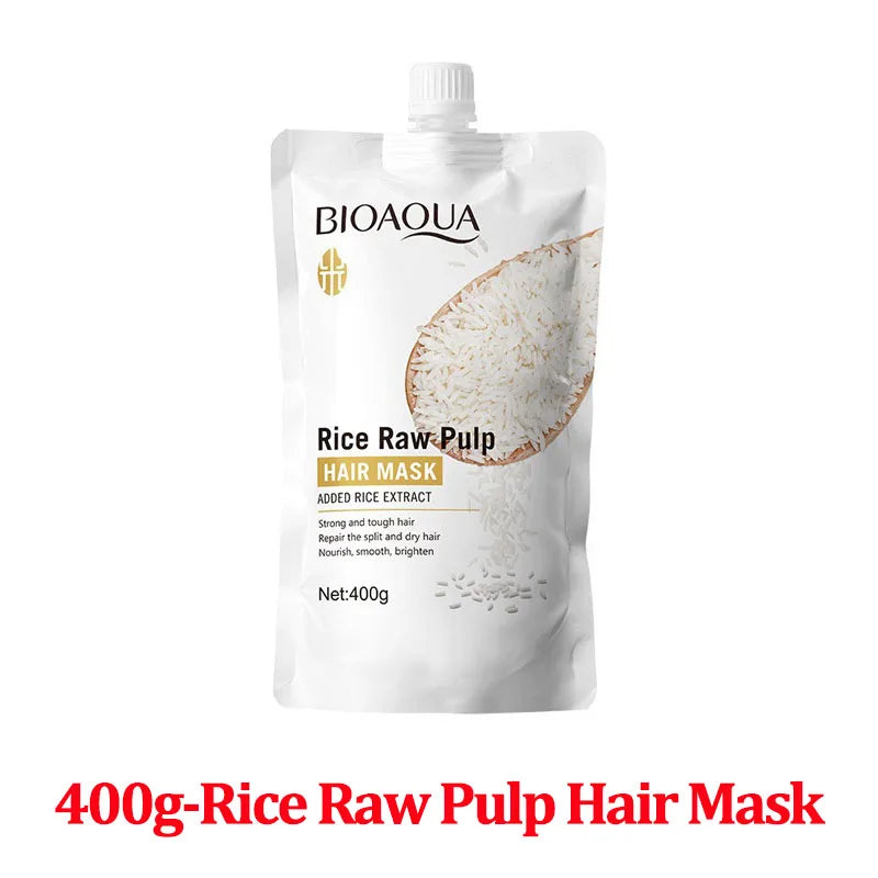 Máscara de queratina mágica para cabelos, 10/30/50/100/400g, reparação de cabelos danificados e crespos, macio, brilhante, arroz, hidratante, cuidados com os cabelos em 5 segundos