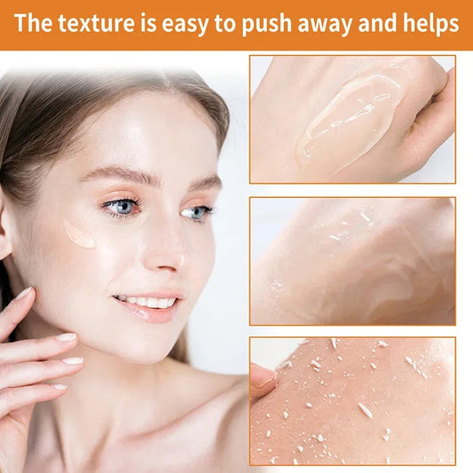 50g laranja esfoliante gel para o corpo facial suave laranja facial esfoliante corpo gel de limpeza removedor de pele morta esfrega limpeza da pele✨🧡