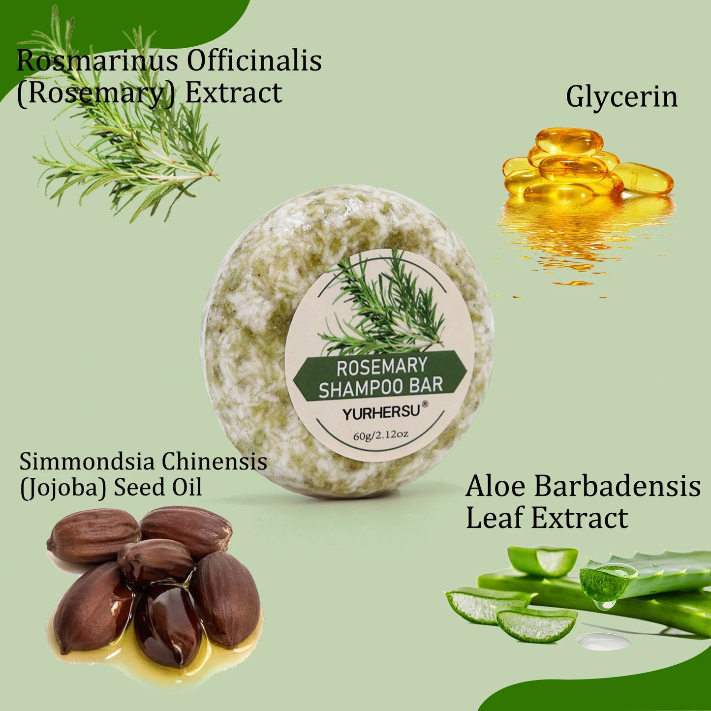 Nutritivo e reparador: Sabonete champô de alecrim, para acompanhar o cabelo.