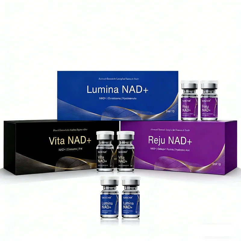 Sérum OEM NAD+ 2025 para pele facial, sérum de ácido hialurónico, colagénio, PDRN, estimula a pele, 5 ampolas.