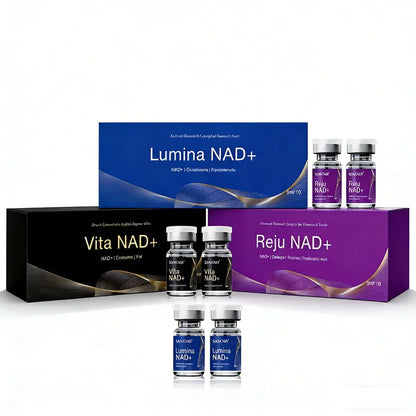 Sérum OEM NAD+ 2025 para pele facial, sérum de ácido hialurónico, colagénio, PDRN, estimula a pele, 5 ampolas.
