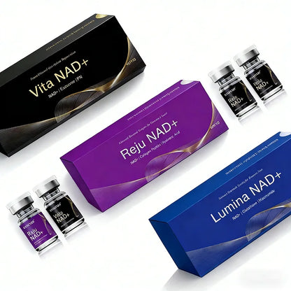 Sérum OEM NAD+ 2025 para pele facial, sérum de ácido hialurónico, colagénio, PDRN, estimula a pele, 5 ampolas.
