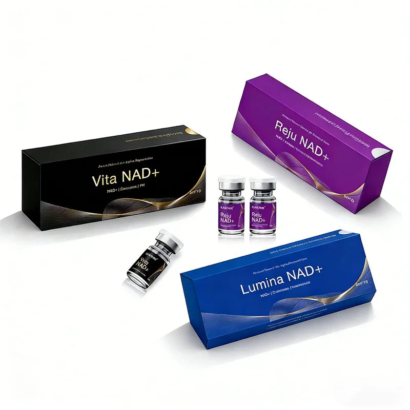 Sérum OEM NAD+ 2025 para pele facial, sérum de ácido hialurónico, colagénio, PDRN, estimula a pele, 5 ampolas.