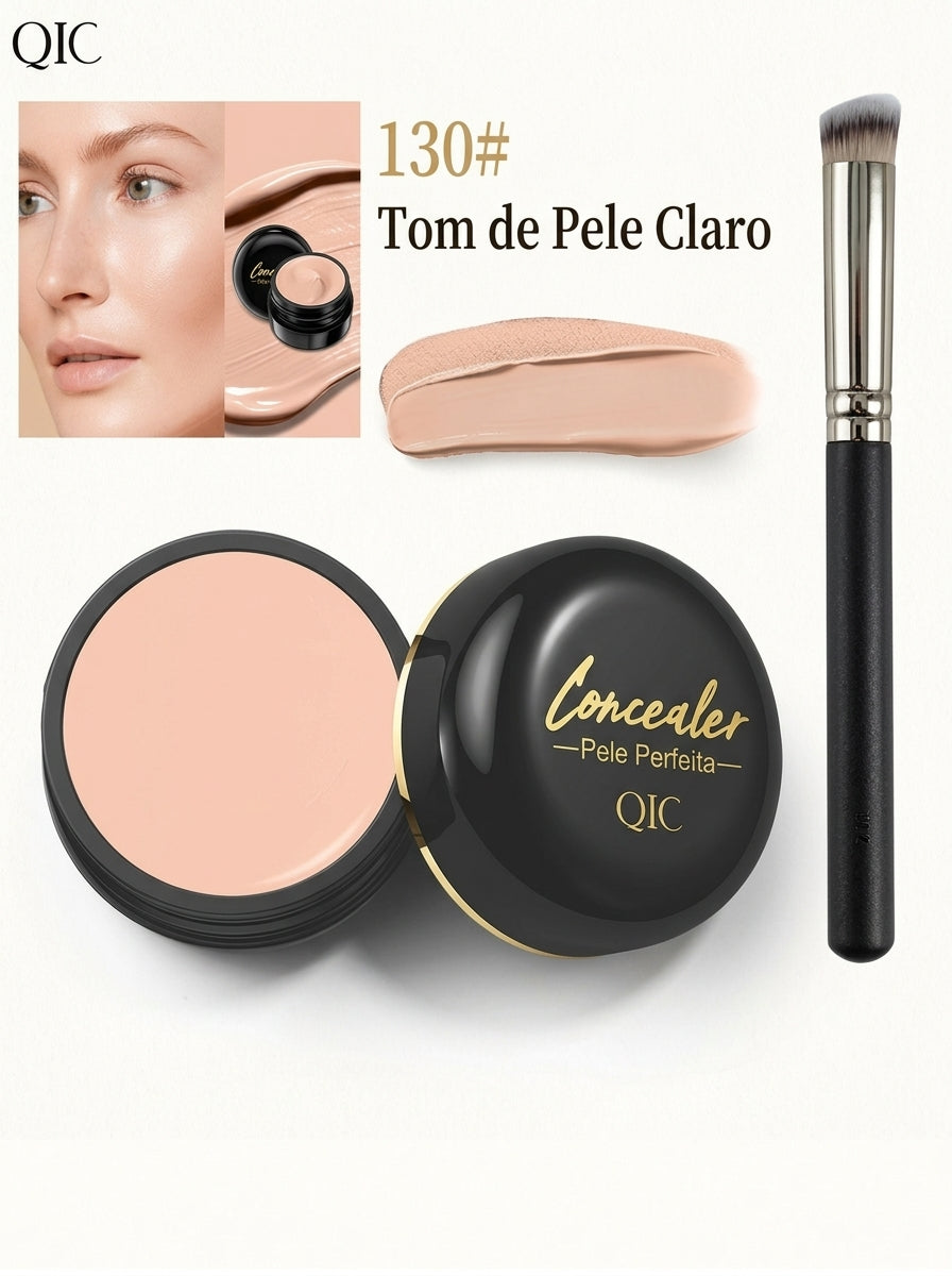 QIC Concealer Clear & Flawless - Corretivo de Alta Cobertura à Prova de Água.