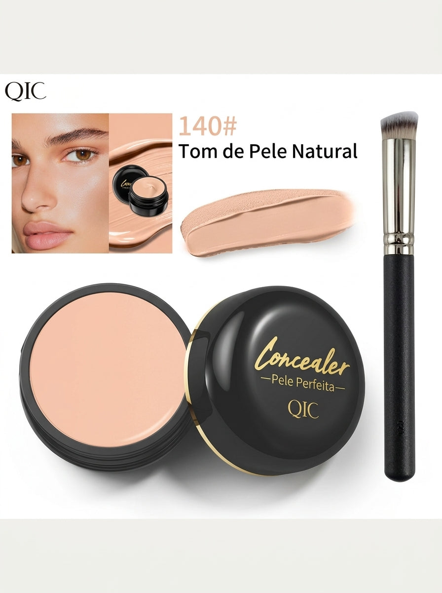 QIC Concealer Clear & Flawless - Corretivo de Alta Cobertura à Prova de Água.
