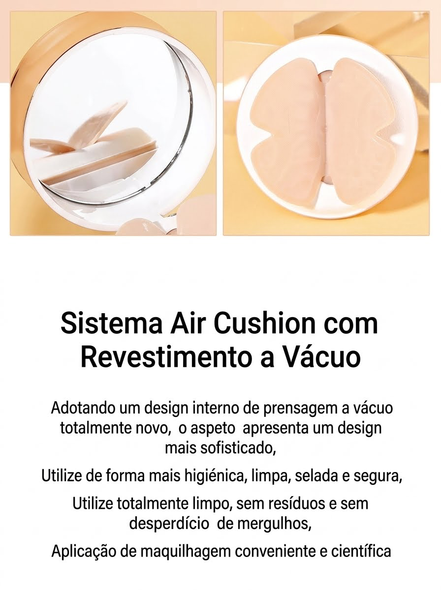 P.TWO.P Air Cushion BB Cream - Base Corretora com Esponja Borboleta.