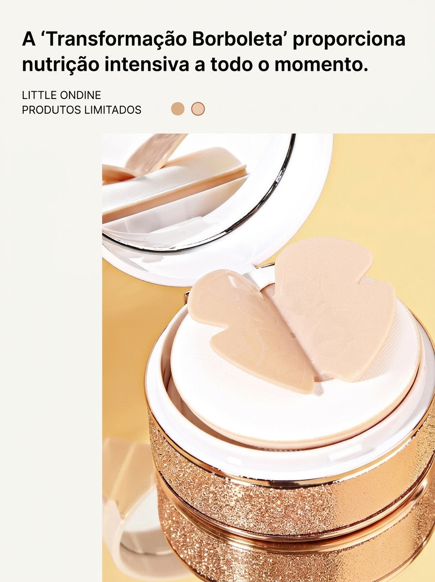 P.TWO.P Air Cushion BB Cream - Base Corretora com Esponja Borboleta.