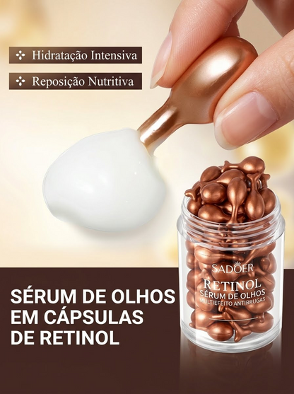 Sadoer Retinol Sérum de Olhos com Retinol em Cápsulas – Hidratação e Firmeza.
