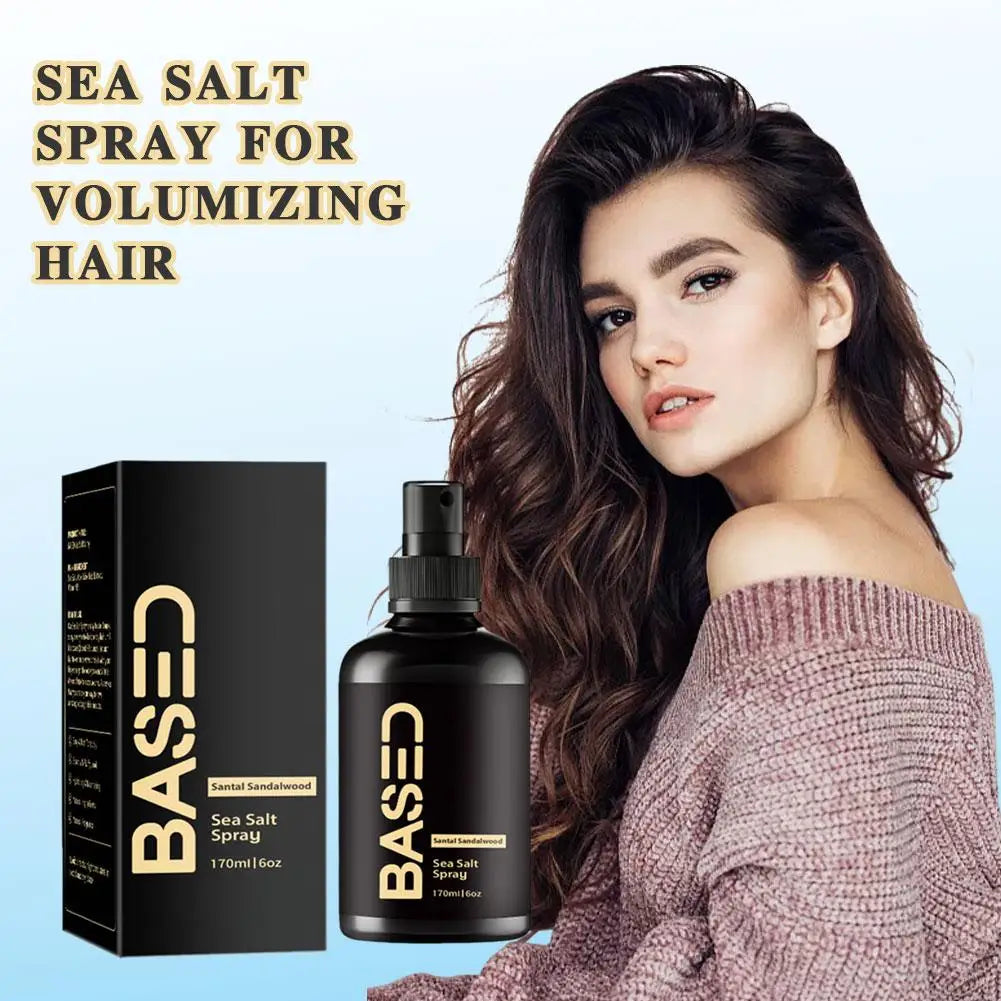 BASED Sea Salt Spray – Spray Capilar de Sal Marinho para Volume e Textura 170 ml.