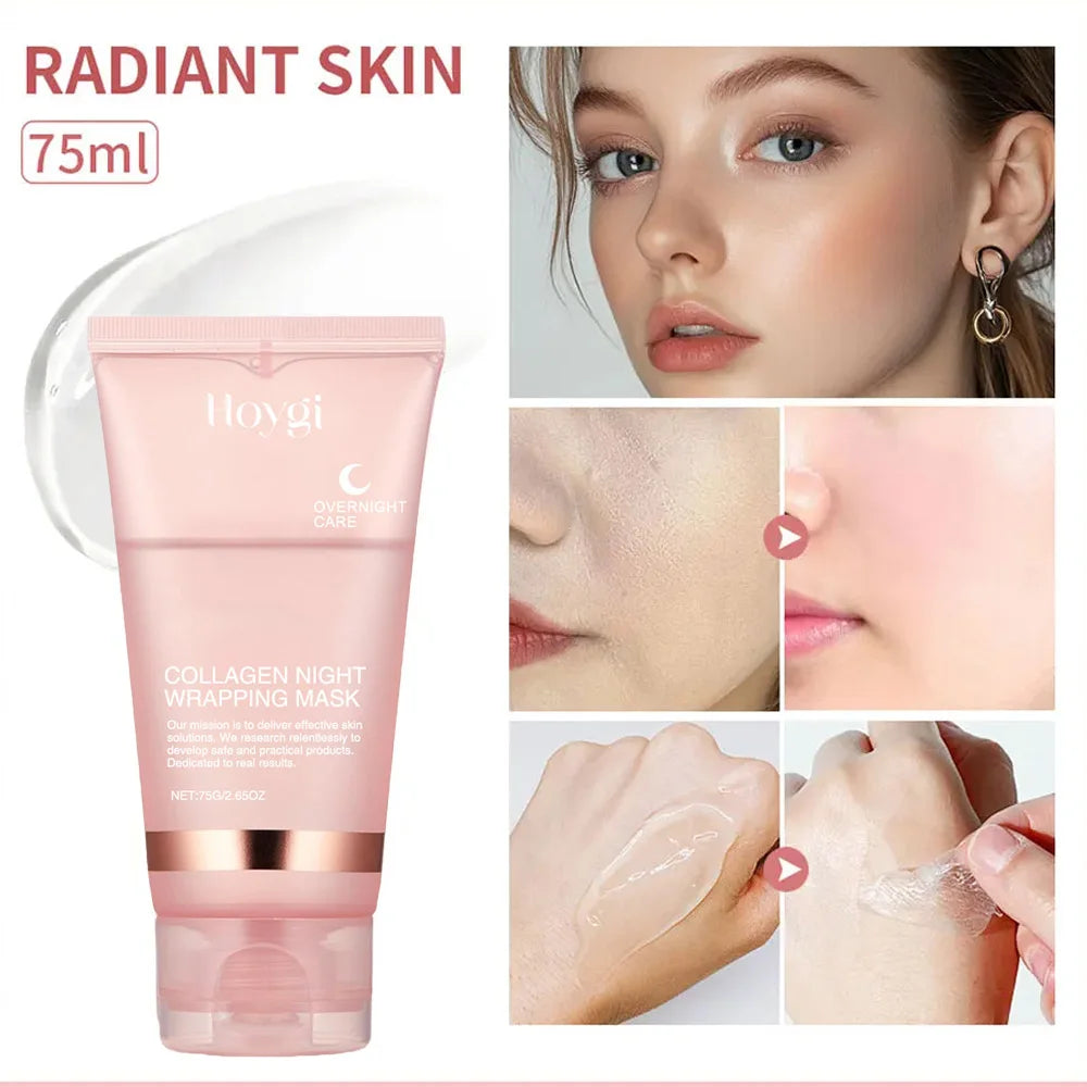 Conjunto de máscara facial de colágeno durante a noite, máscara facial coreana de colágeno, máscara de embrulho noturno, hidrata profundamente a máscara de cuidados noturnos ✨