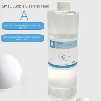 Sérum Facial Aqua Peeling - Kit para Aparelho de Beleza com Dermoabrasão para o Cuidado da Pele do Rosto: Esfoliação, Hidratação e Limpeza Profunda.