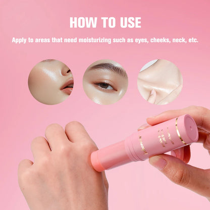Bastão hidratante rosa coreano, extrato de hidratação profunda, pele facial, multifuncional, bálsamo rosa, cuidados com a pele, produtos de base de maquiagem 💖✨