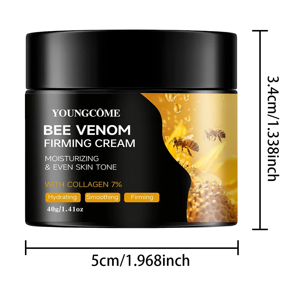 Premium abelha venom creme rosto pescoço colágeno impulso endurecimento da pele levantamento hidratante hidratante natural não gorduroso cuidados suaves✨🍯