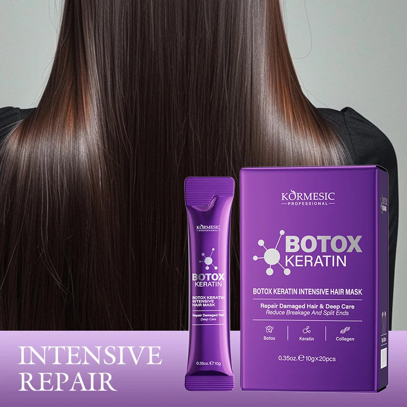 Máscara de cabelo de queratina mágica 5 segundos reparação de danos crespos macio suave cabelo brilhante hidratação profunda tratamento de cabelo reparação máscara de cuidados com o cabelo 👩🏻‍🦱✨