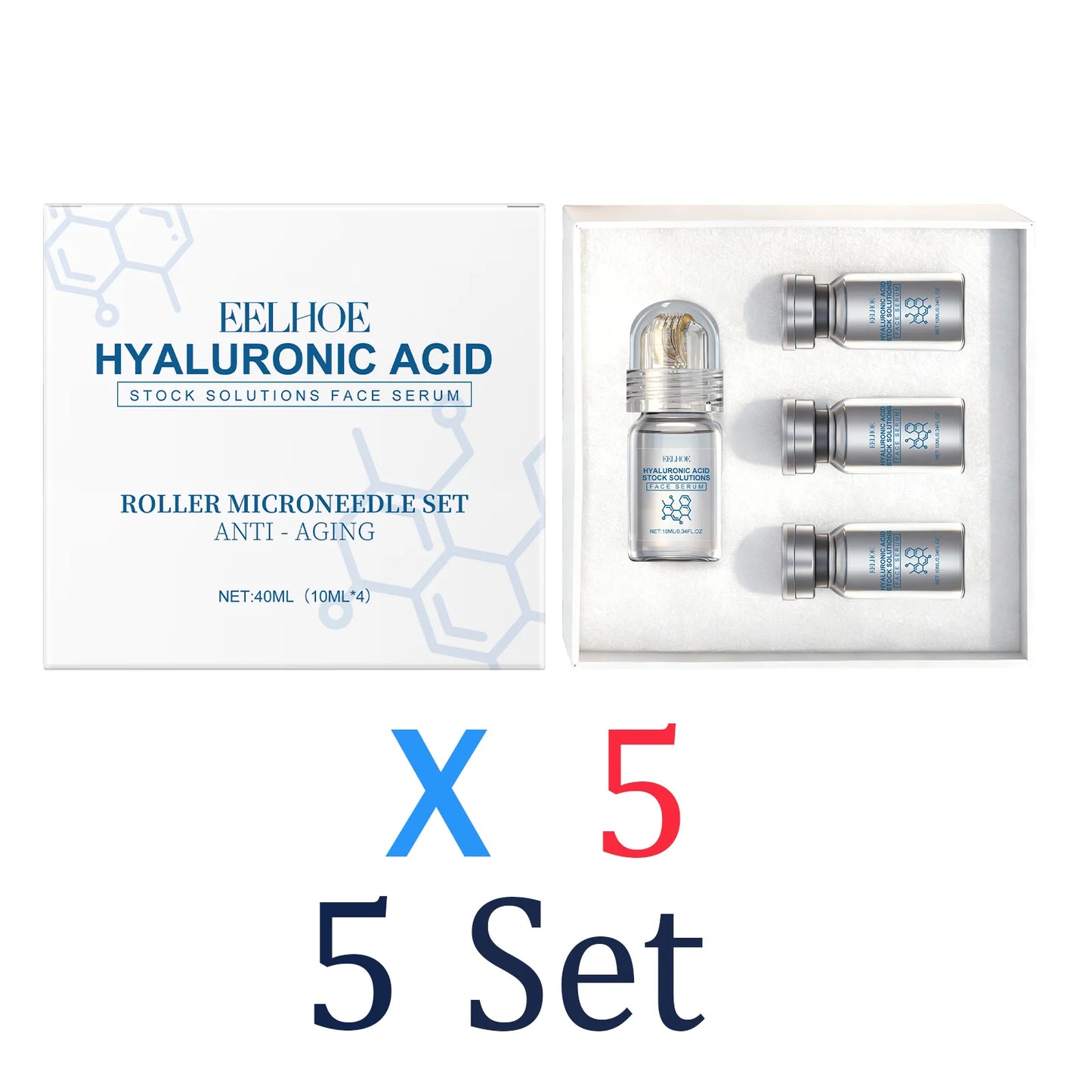 Niacinamida microagulha soro facial kit 0.25mm hidratante pele nutritivo inverno cuidados com a pele rosto rolo creme de dia 30ml
✨