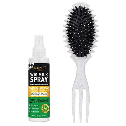 Spray hidratante para perucas de cabelo sintético, 100ml. Previne o frizz. Condicionador sem enxágue para perucas macias e brilhantes