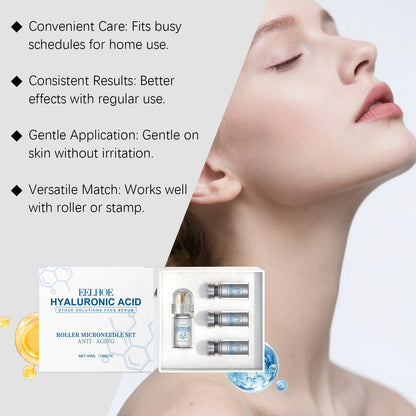 Niacinamida microagulha soro facial kit 0.25mm hidratante pele nutritivo inverno cuidados com a pele rosto rolo creme de dia 30ml
✨