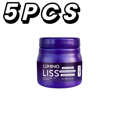 Máscara alisadora de queratina 250g, restaura o cabelo, suaviza o brilho, alisador, reparação profunda, condicionador para cabelos secos e danificados e crespos
✨