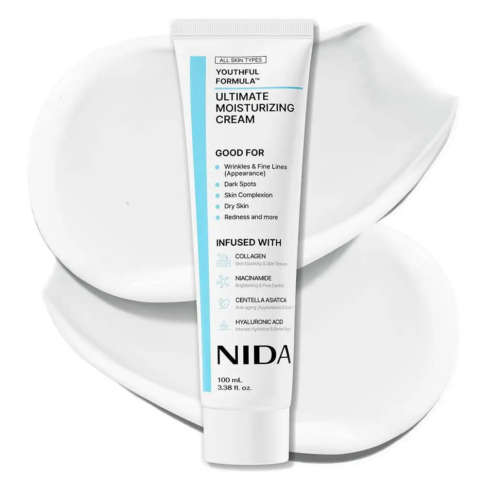 Nida final creme hidratante anti-envelhecimento reparação calmante poro hidratante reparação vermelhidão branqueamento essência cuidados com a pele 🩵✨