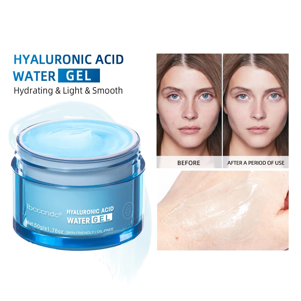 Gel-creme hidratante facial Hydro Boost com ácido hialurônico para hidratar e suavizar a pele extra seca