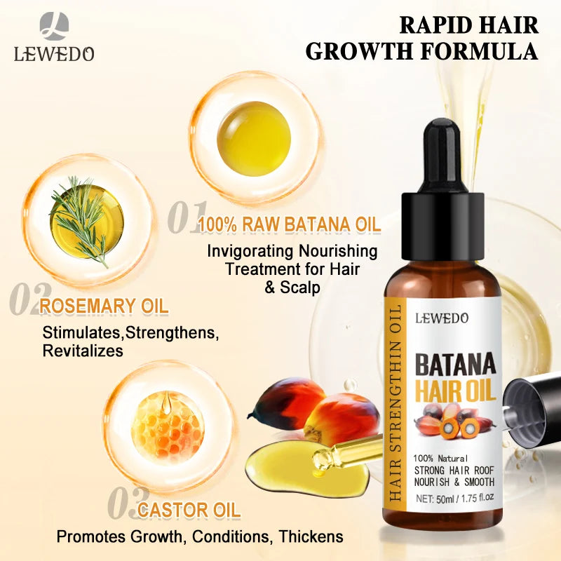 Sérum de Óleo de Batana para Crescimento Capilar: Óleo Essencial para Cabelo em Crescimento Rápido, Beleza e Cuidado Capilar, Essência Antiqueda, Reparação Natural de Cabelo Danificado.