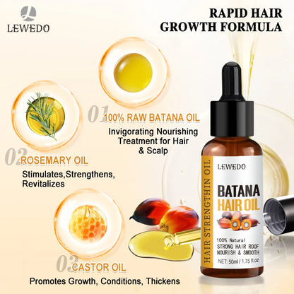 Sérum de Óleo de Batana para Crescimento Capilar: Óleo Essencial para Cabelo em Crescimento Rápido, Beleza e Cuidado Capilar, Essência Antiqueda, Reparação Natural de Cabelo Danificado.