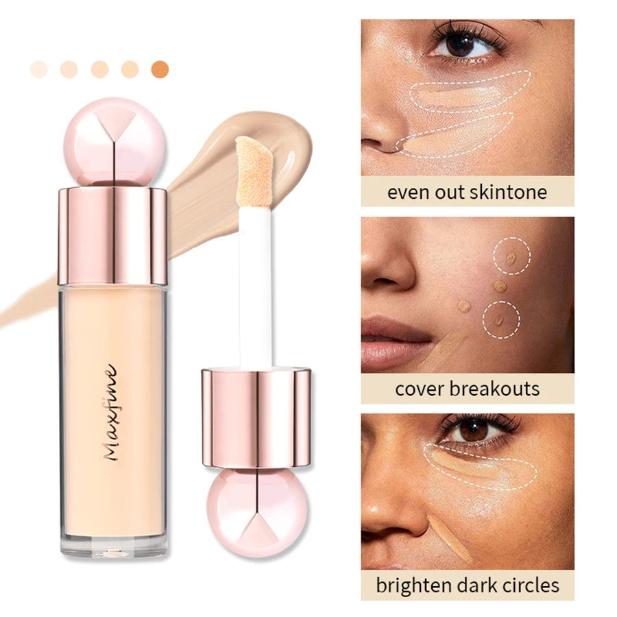 Corretivo com poros embaçando hidratante controle de óleo de longa duração resistente ao suor não transferência para cobrir manchas faciais ✨💖
