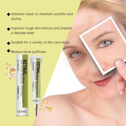 Creme antienvelhecimento com retinol para mulheres, hidratante facial firmador e iluminador, creme noturno de hidratação profunda para pele seca e sensível no inverno