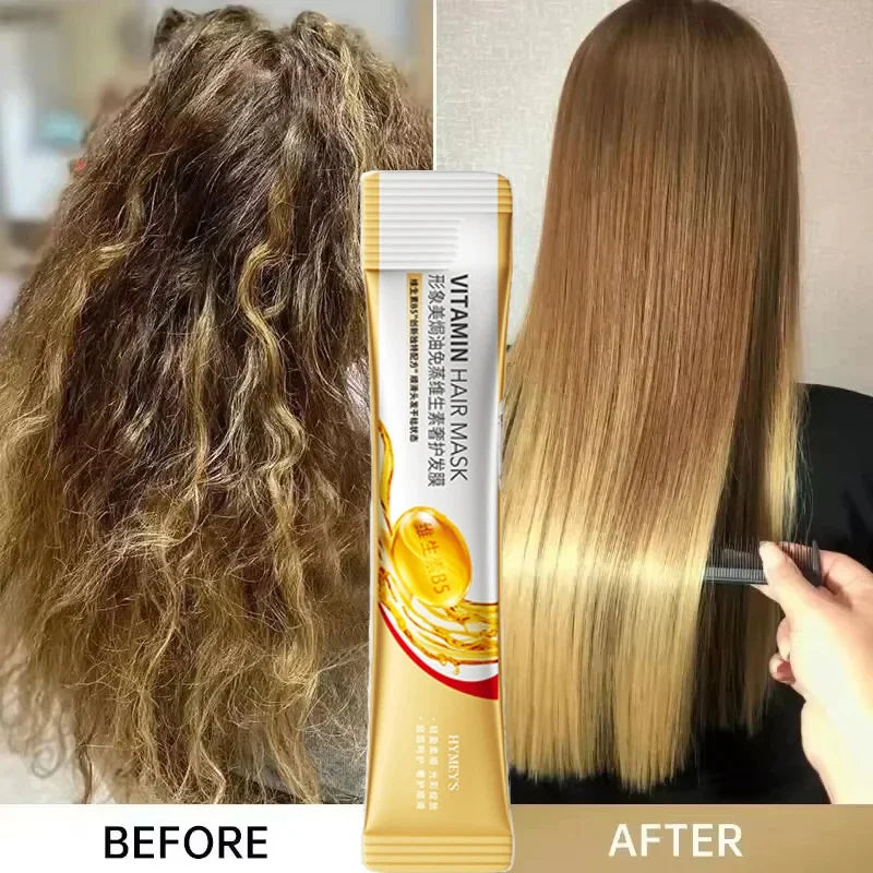 Máscara de cabelo de queratina mágica 5 segundos reparar cabelos crespos danificados macio suave brilhante vitamina nutrição hidratar nutrir cuidados com os cabelos