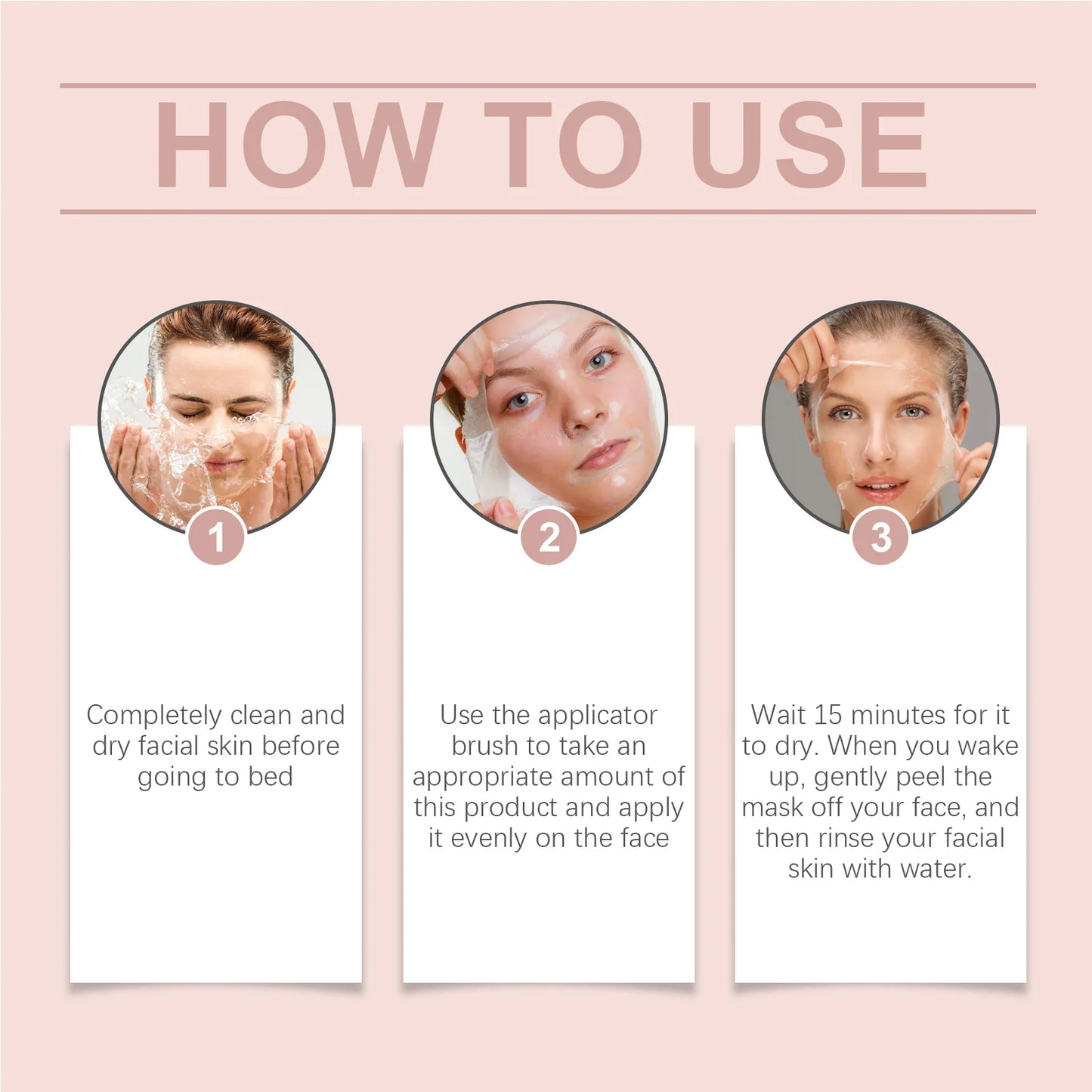 Conjunto de máscara facial de colágeno durante a noite, máscara facial coreana de colágeno, máscara de embrulho noturno, hidrata profundamente a máscara de cuidados noturnos ✨