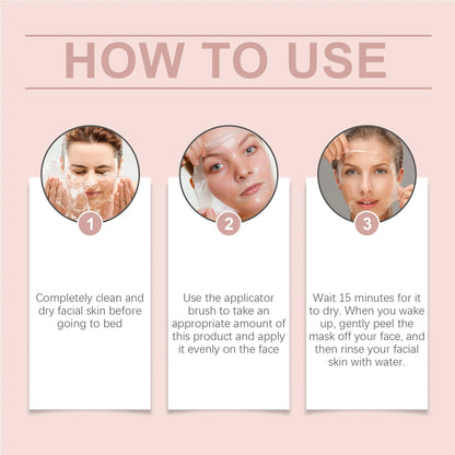 Conjunto de máscara facial de colágeno durante a noite, máscara facial coreana de colágeno, máscara de embrulho noturno, hidrata profundamente a máscara de cuidados noturnos ✨