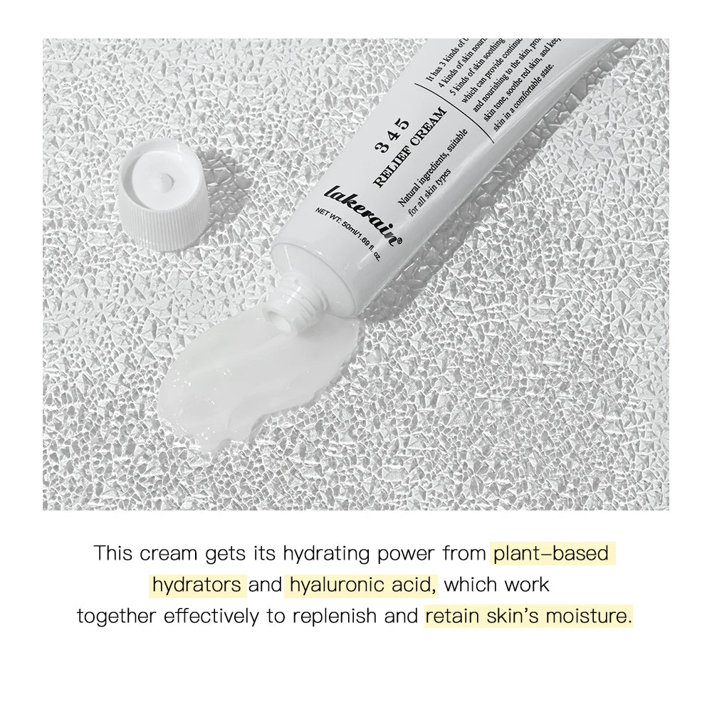 Creme 345 Relief: Combate imperfeições, nutre a pele e proporciona hidratação, acalma e efeito lifting. Produto coreano