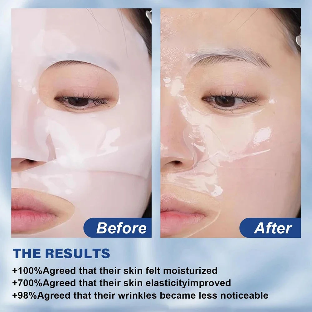 Máscara Facial Noturna de Colagénio com Efeito Firmador e Hidratante.
