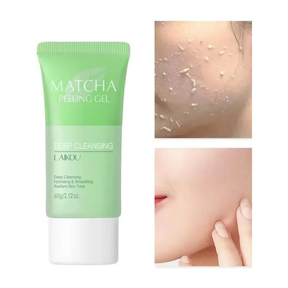 Gel Esfoliante Facial LAIKOU Matcha, Hidratante, Nutritivo e Reparador, 60g