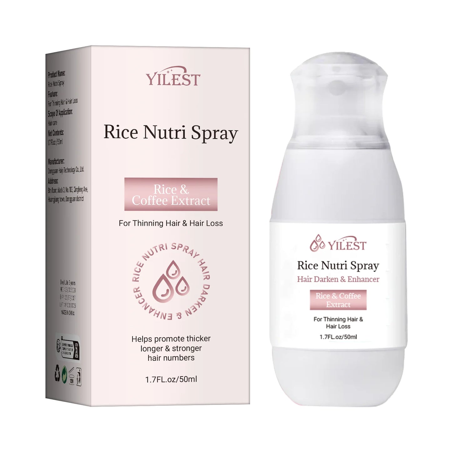 Spray de cabelo arroz água forte folículo capilar raiz grossa prevenção de perda nutritivo suavizar o cabelo ajudante spray de cuidados para desbaste de cabelo
✨