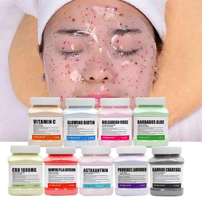 Máscara Facial Jelly de Rosa Hidratante e Revitalizante .