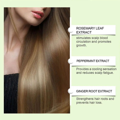 Shampoo para perda de cabelo de alecrim, limpeza profunda para cabelos e massagem no couro cabeludo, fortalece as raízes do cabelo, sabonete de tratamento para cabelos secos e danificados✨