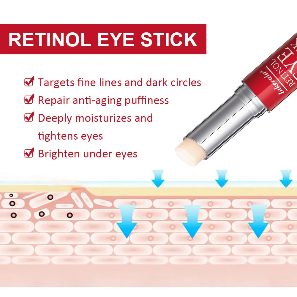 Retinol creme para os olhos clareamento círculos escuros endurecimento da pele reparação instantânea soro vara para mulheres cuidados com os olhos ✨👁️