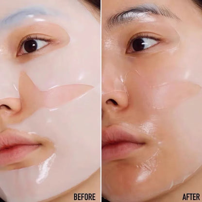 Máscara Facial de Colagénio Antirrugas – 10 Unidades.