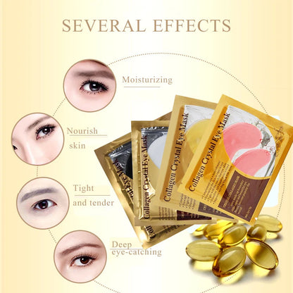 Patches de Olhos com Colagénio Dourado – 10 Pares .