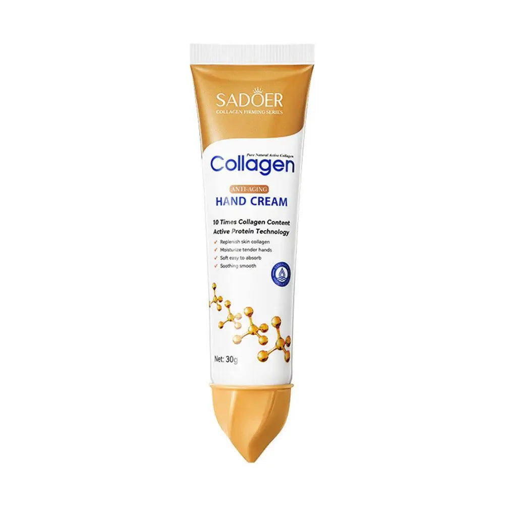 3pcs * 30g Colágeno Creme para as Mãos Suavizar a Pele Nutrir Hidratante Coreano Cuidados com a Pele Produtos de Reparação Rachada ✨