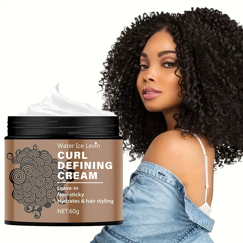 Creme definidor de cachos, nutritivo, anti-frizz, suaviza os cachos, realça os cachos, hidrata e dá brilho - produto modelador sem cor e sem sulfato ✨
