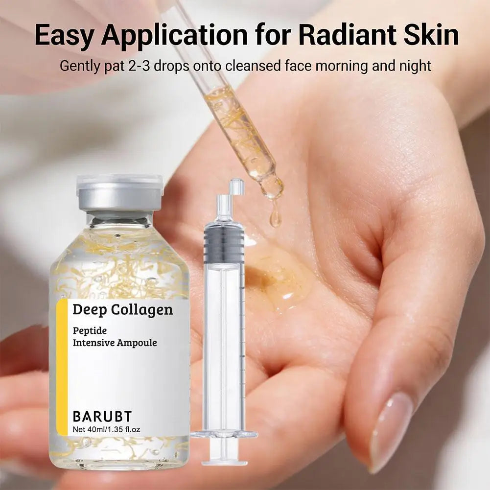 Soro de essência de colágeno de seda coreano, peptídeo profundo, creme facial revitalizante intensivo, anti-rugas, firmador, cuidados com a pele, 40ml
