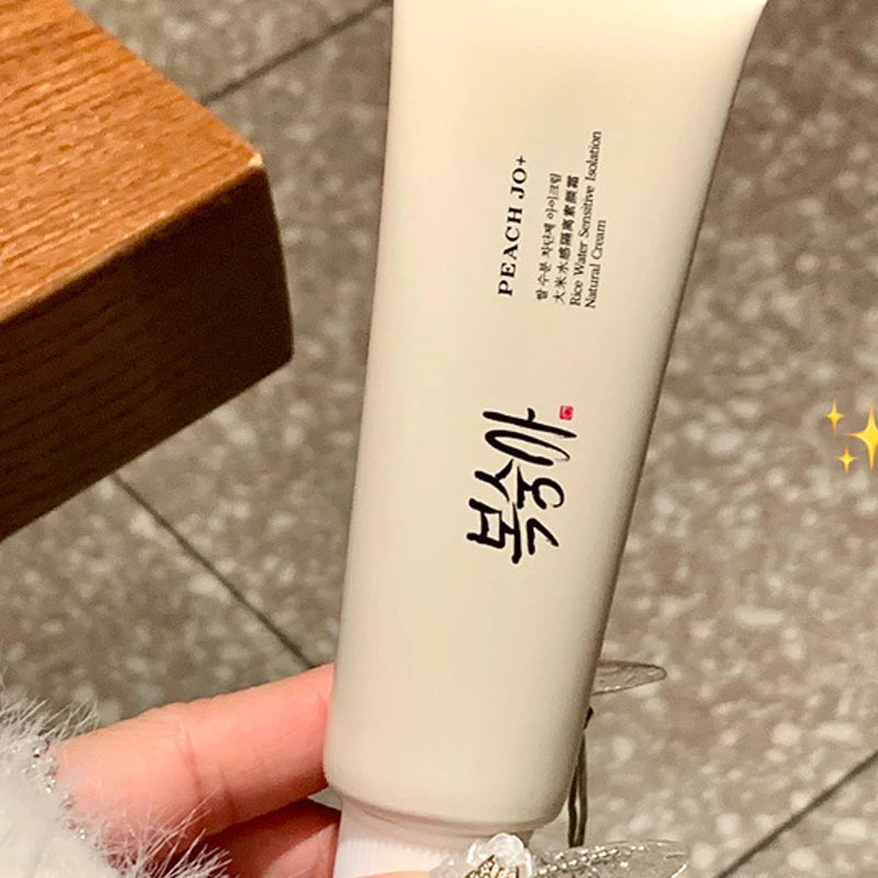 Creme de extrato de arroz coreano spf50 + hidratante hidratante melhora o embotamento e uniformiza o tom da pele, último corretivo com sensação de 💡 ✨💎