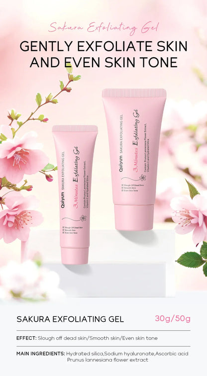 Sakura esfoliante peeling gel esfoliante facial hidratante nutritivo reparação esfoliante creme facial beleza cuidados com a pele 30g/50g