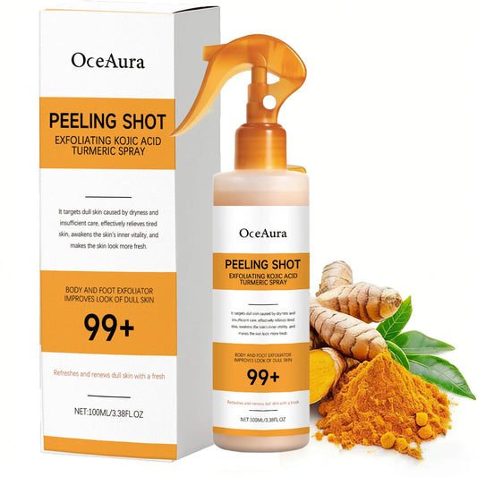 Cuidados com Queratina Corporal Ácido Kójico Cúrcuma Spray Suavemente Esfoliante Peeling Solução Nutritiva Hidratante Cuidados com a Pele Todos os Tipos de Pele
✨